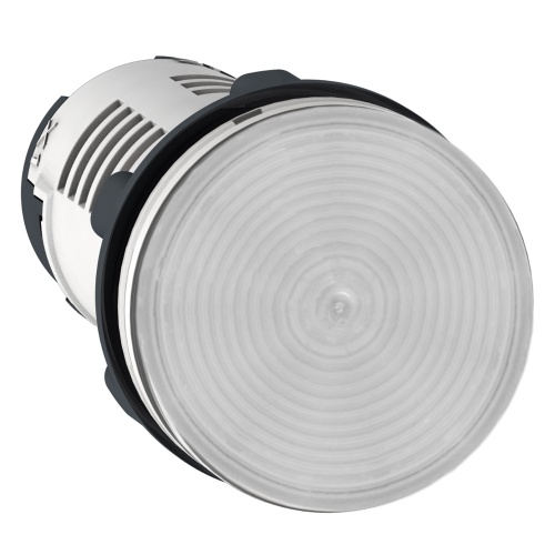 Моноблочная сигнальная лампа, пластик, прозрачный, Ø22, встроенный светодиод, 24 V AC/DC